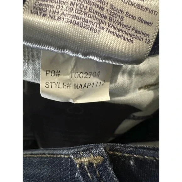 NWT NYDJ Alina Skinny Legging Blue Denim Stretch Echo Valley Medium Wash Size 14 - Picture 10 of 14